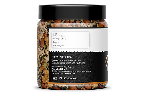 Nature Prime Trail Mix    Plastic Jar   