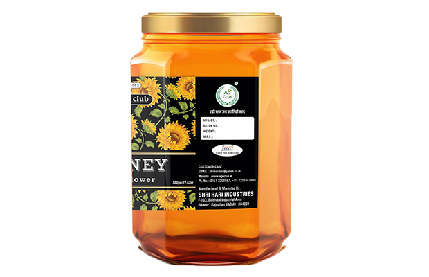 Agri Club Honey Sunflower    Plastic Jar   
