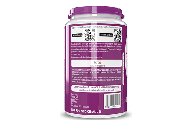 Healthy Hey Soy Isoflavones With Calcium    Plastic Jar   