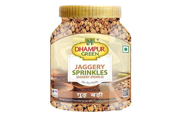 Dhampur Green Jaggery Sprinkles    Plastic Jar   