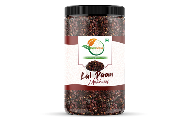 Nutrigrass Lal Paan Mukhwas    Plastic Jar   