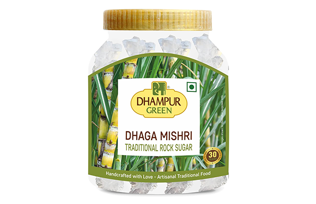 Dhampur Green Dhaga Mishri   Plastic Jar   