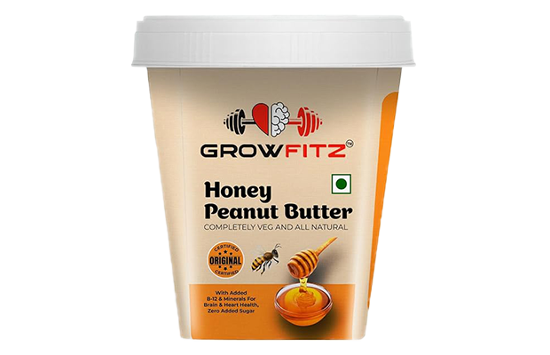 Grow Fit Honey Peanut Butter    Plastic Bottle   