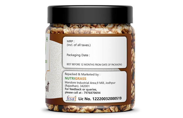 Nutrigrass Akhrot Giri    Plastic Jar   