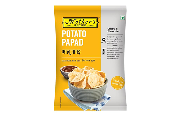 Mother's Recipe Salted Potato Papad    Pack   