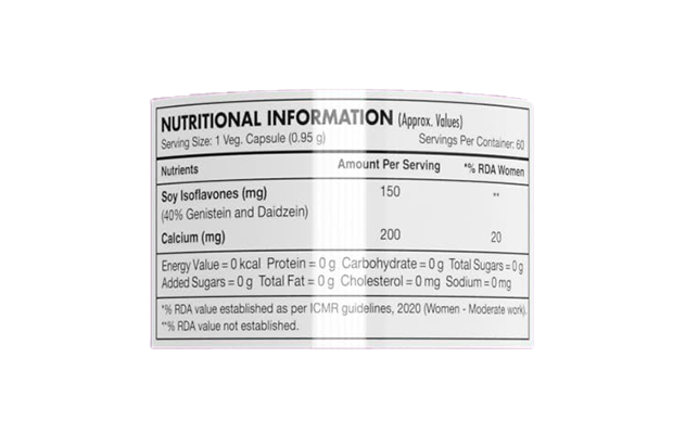 Healthy Hey Soy Isoflavones With Calcium    Plastic Jar   