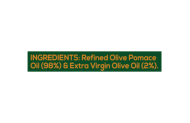 Del Monte Olive Pomace Oil    Glass Bottle   